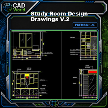 ★【Study Room Design Drawings V.2】★