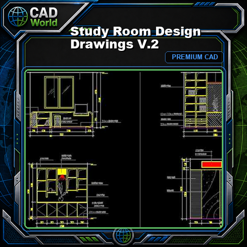 ★【Study Room Design Drawings V.2】★