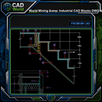 World Mining & Industrial CAD Blocks DWG - Process Plant Extraction Layouts | Free Download