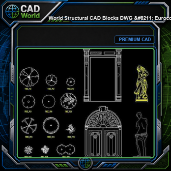 World Structural CAD Blocks DWG - Eurocode AISC AS Compliant Details | Free Download