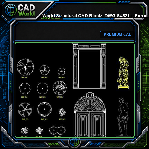 World Structural CAD Blocks DWG - Eurocode AISC AS Compliant Details | Free Download