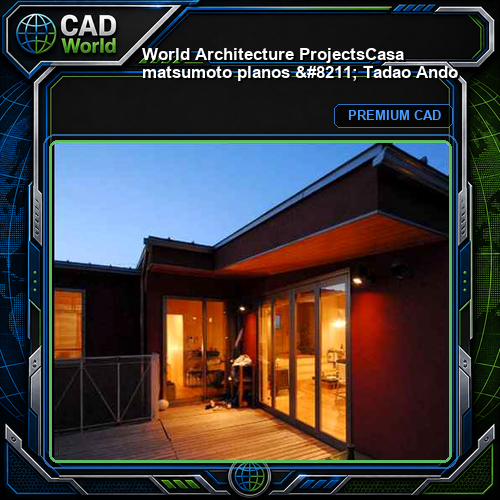 💎【World Architecture Projects】Casa matsumoto planos - Tadao Ando