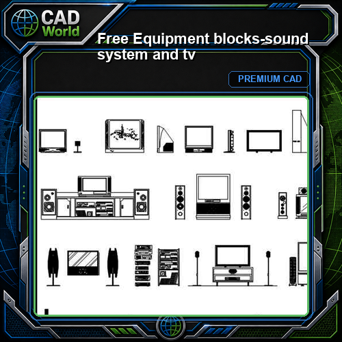 Free Equipment blocks-sound system and tv