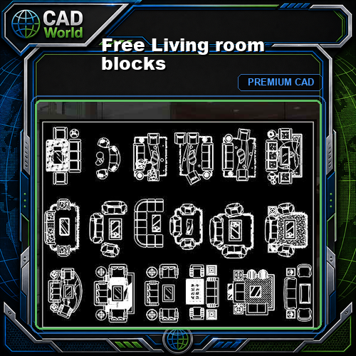 Free Living room blocks