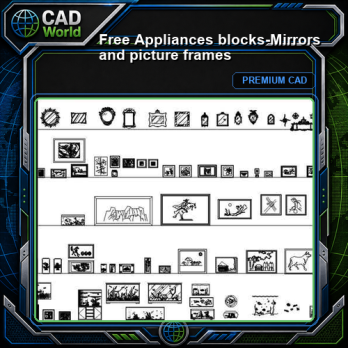 Free Appliances blocks-Mirrors and picture frames