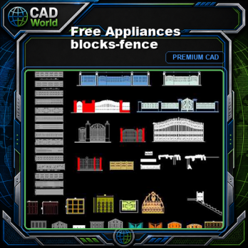 Free Appliances blocks-fence
