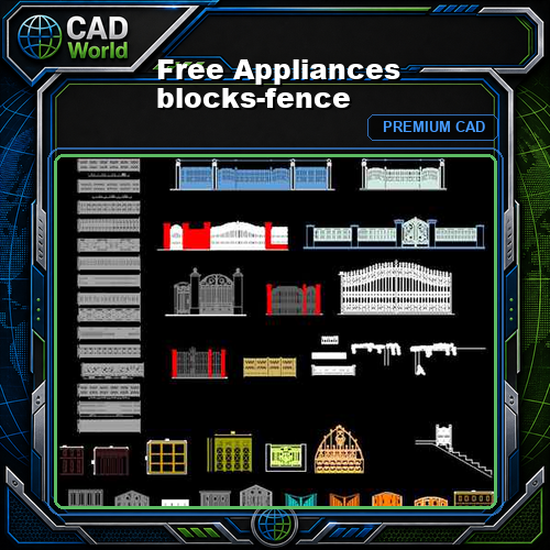 Free Appliances blocks-fence